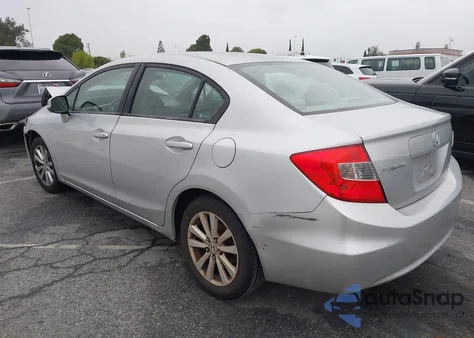 2012 Honda Civic Ex z USA, uszkodzony, nr VIN 19XFB2F83CE366995